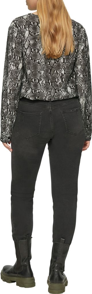 S. Oliver Bluse black AOP 42
