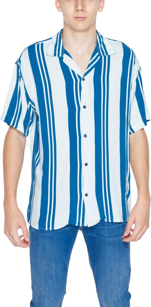 Jack & Jones Herren Hemd Azurblau 473964 : Größe - M Größe: M