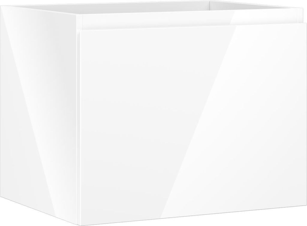 Mexen Orio Badezimmerschrank für Waschbecken 60 cm, 1 Schublade, weißer Glanz - 91A10-06047-1-BF00