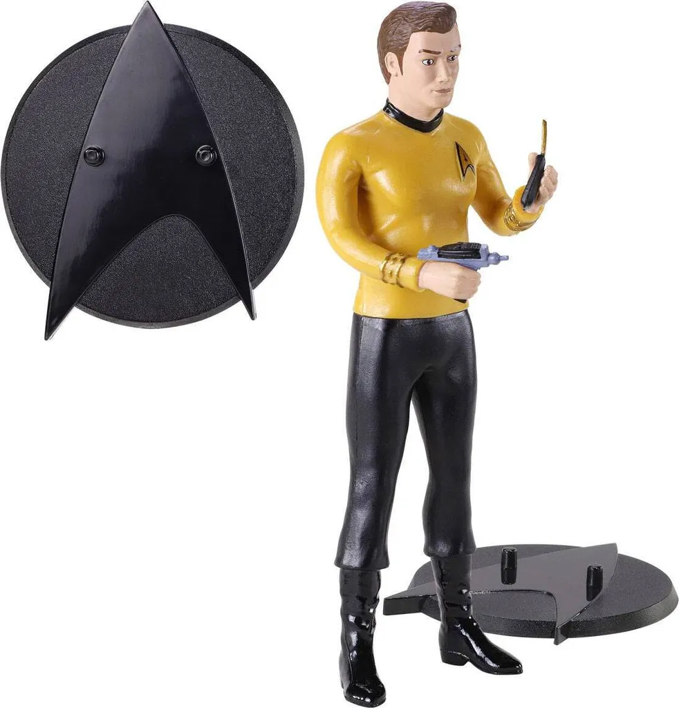 Figurine Kirk Star Trek Bendyfigs 19 cm incassable et pliable NOB1504