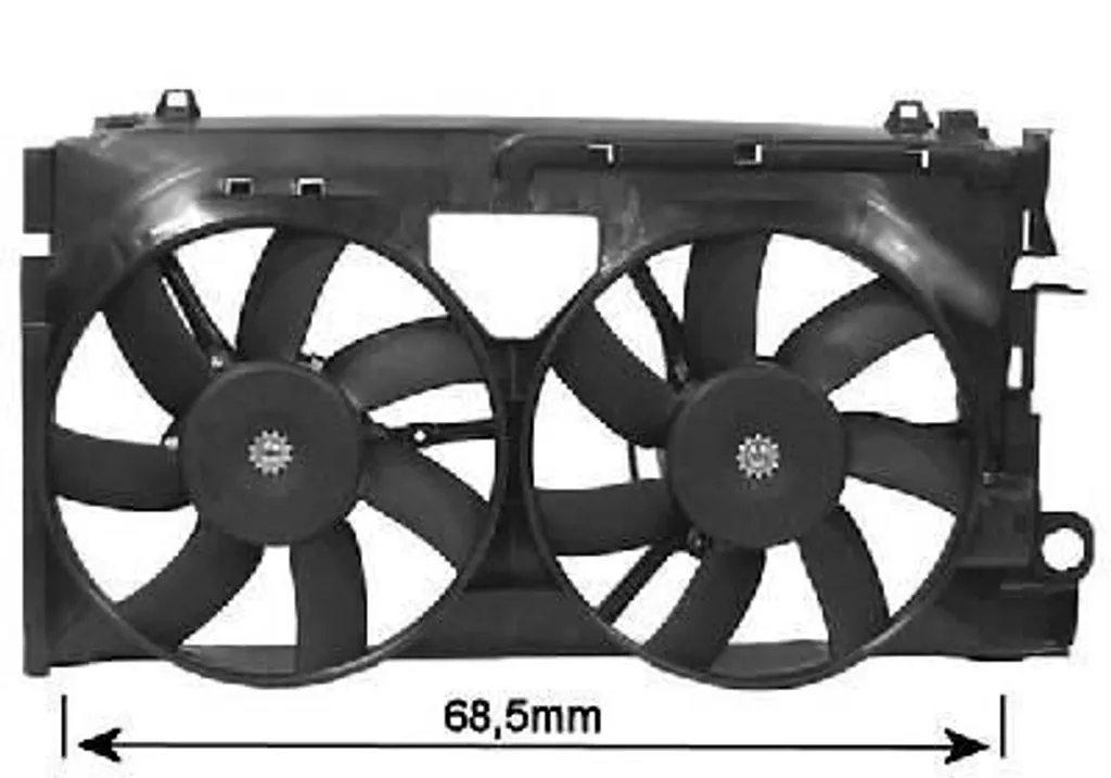 Ventilateur radiateur VAN Wezel 0936749 haute résistance thermique 12V