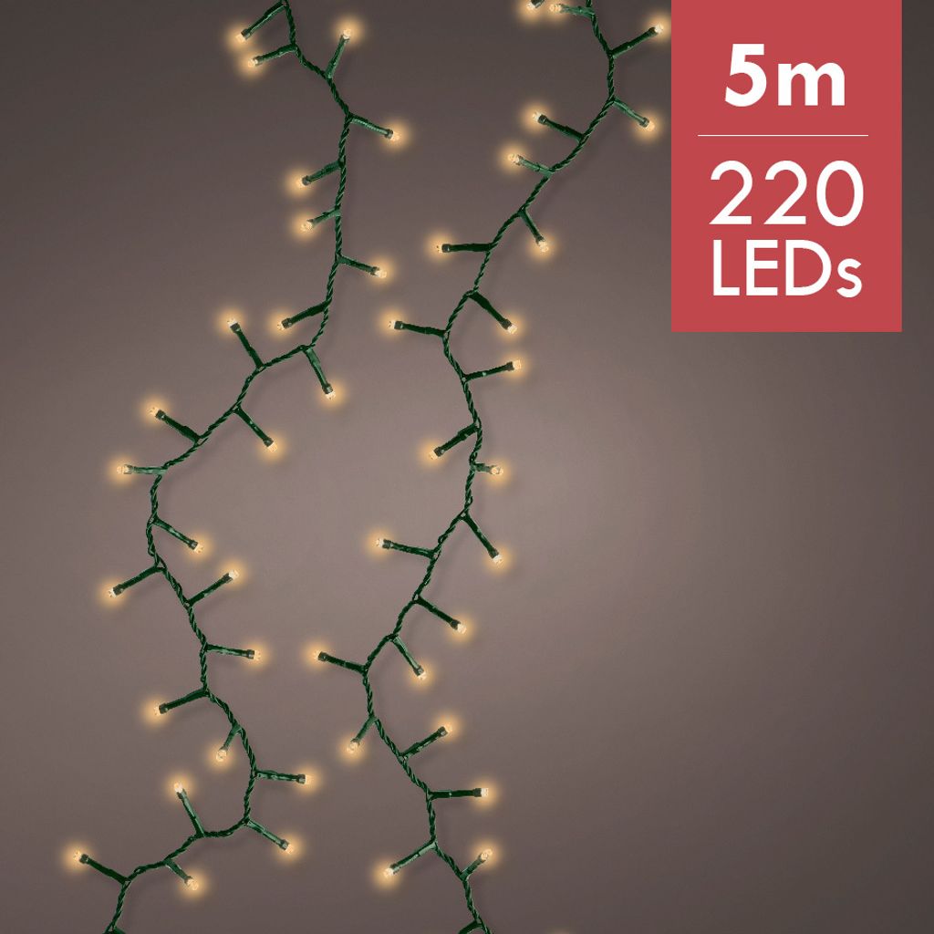 5m LED-Kompakt-Weihnachtsbeleuchtung - Dauerlicht - 220 Produktbild 