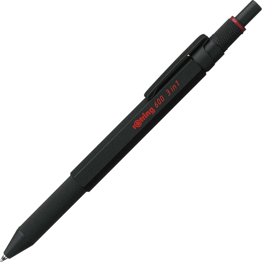 rotring 600 Multipen 3in1 schw. Feinminenstift Kugelschr. Produktbild 