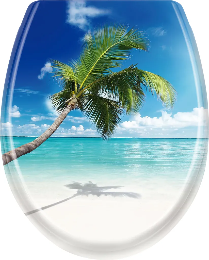 Copriwater Antibatterico YUENFONG Soft Close - Plastica Dura Blue Sea