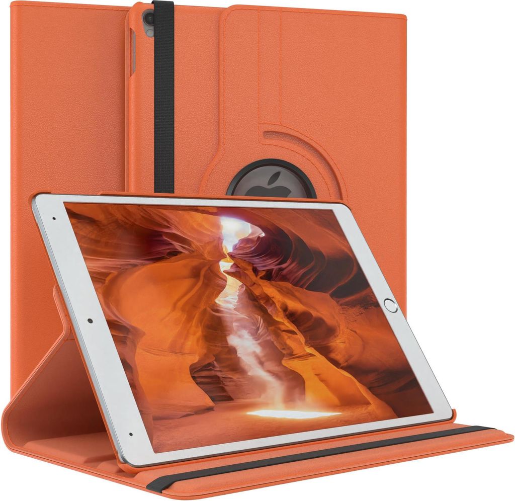 EAZY CASE - Tablet Hülle für Apple iPad Air 3 (2019) Schutzhülle, Tablet Case 360° drehbar in Orange