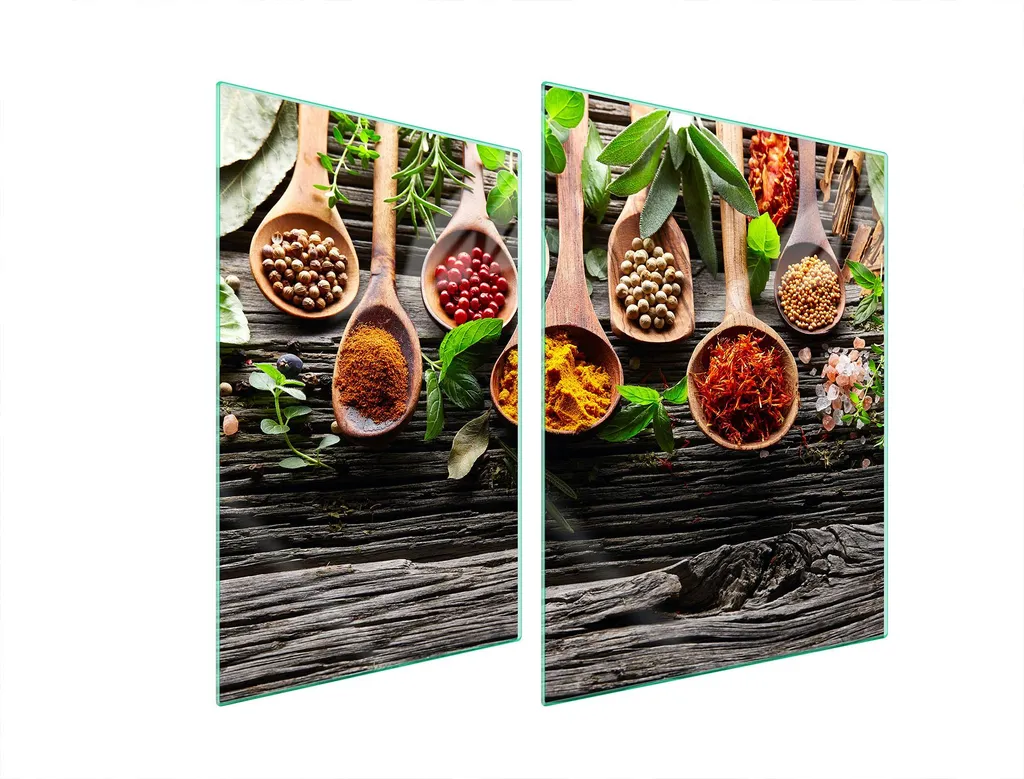Tagliere Gigante e Coprifornelli 70x52 Vetro Spezie | Top Cucina