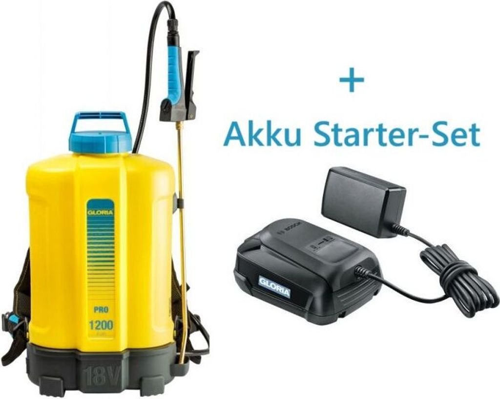 GLORIA Rückensprühgerät Pro 1200 li-on inkl. Akku Produktbild 