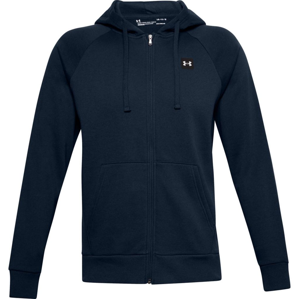 UNDER ARMOUR Rival Fleece Kapuzenjacke Herren 408 - academy/onyx white XXL
