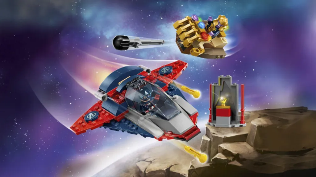 LEGO Marvel 76319 Duel Final, Captain America et Thanos avec Accessoires - 30