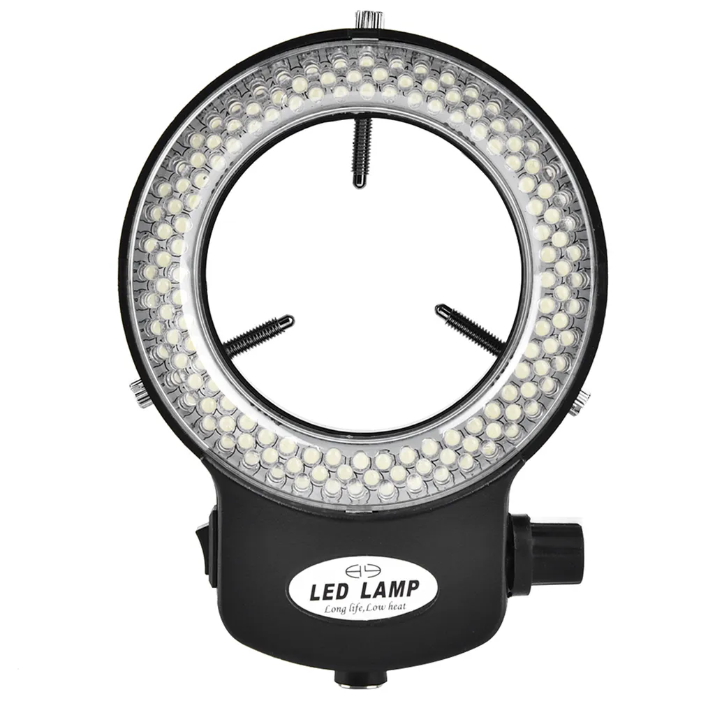 Lampada Anello 144 LED per Microscopio Stereo: Luce Professionale Nera - 1