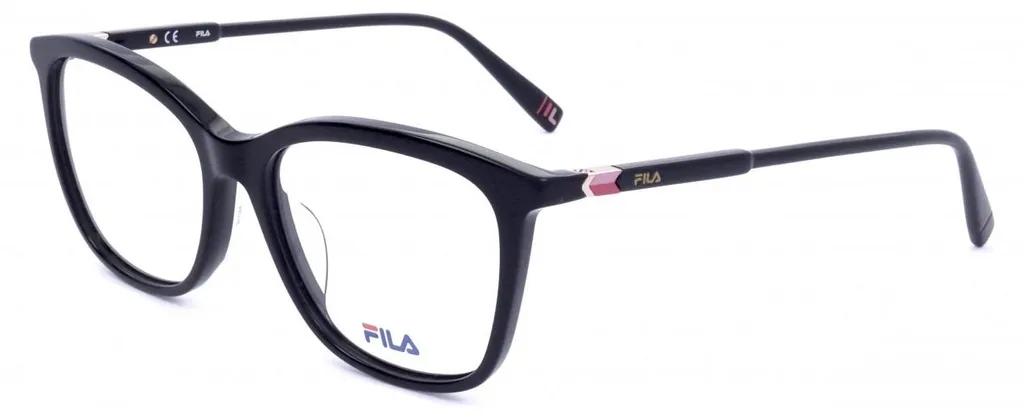 Monture FILA VF9402 Lunettes en Acétate Noir Résistant et Confortable