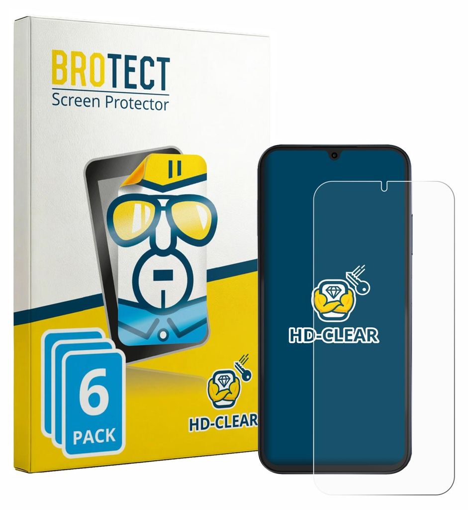 6x Für Fossibot S7 Schutzfolie BROTECT Displayschutz Display Schutz Folie Klar Transparent