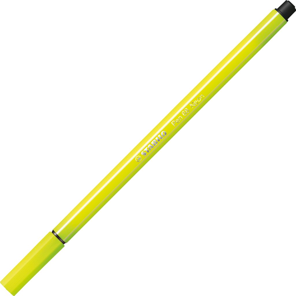 Premium-Filzstift - STABILO Pen 68 - Einzelstift - neongelb Produktbild 