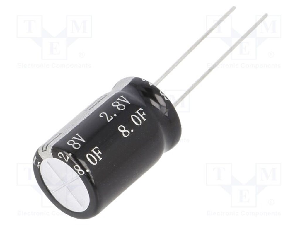 1x Kondensator: elektrolytisch 2,8VDC 8F Superkondensator THT BRP002R8L805FC Supe