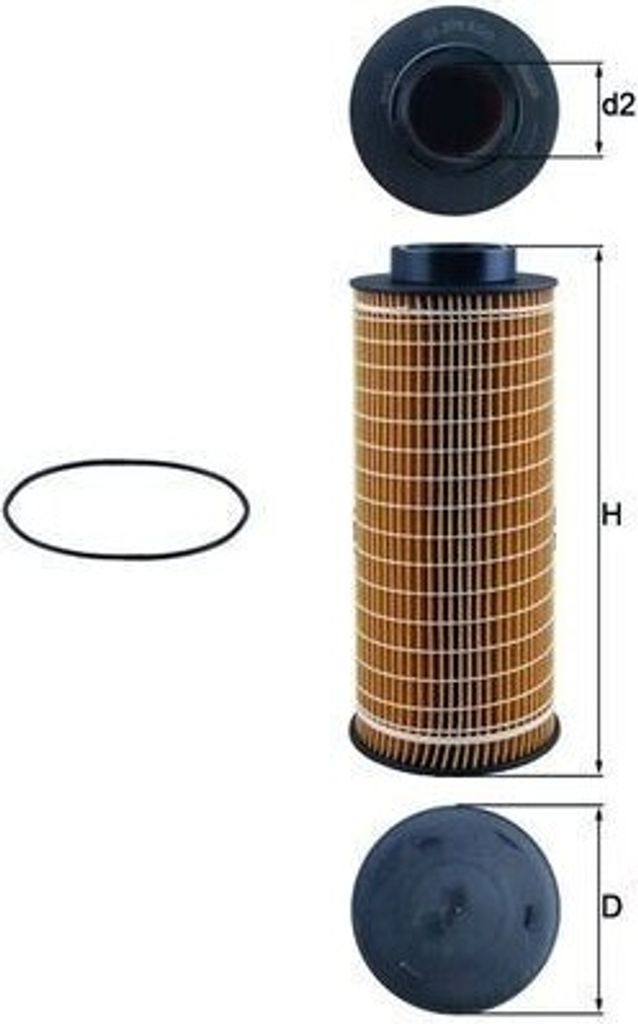 Ölfilter MAHLE OX 376D Filtereinsatz für SCANIA 4 - series P I R I R II S T