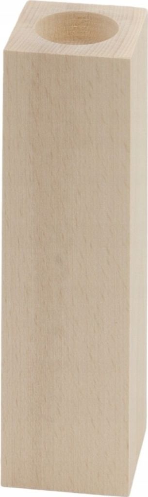 Kerzenhalter 20x6 cm rechteckig aus Buchenholz 1 Stück Produktbild 