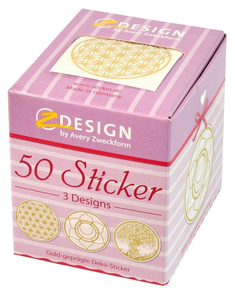 Zweckform 56817 Sticker auf Rolle Lebensblume Produktbild 
