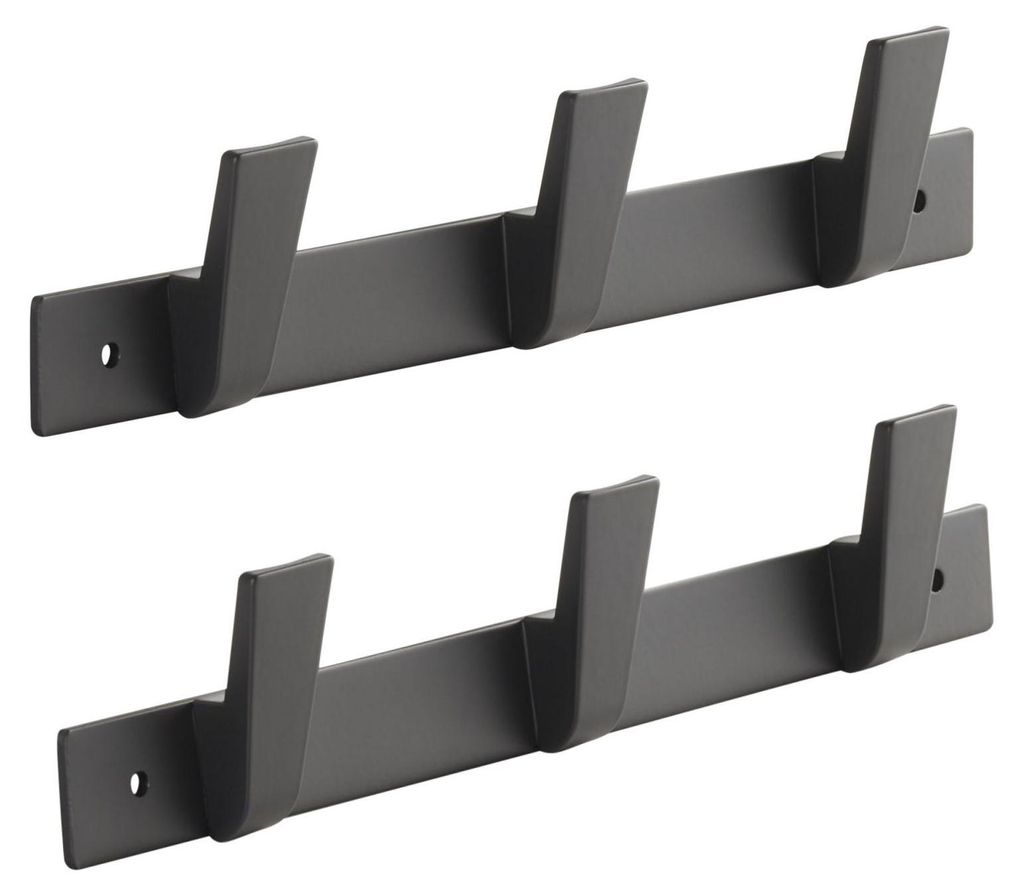 SOTECH Hakenleiste Blackline Albus – 3 Haken (2 Stück)