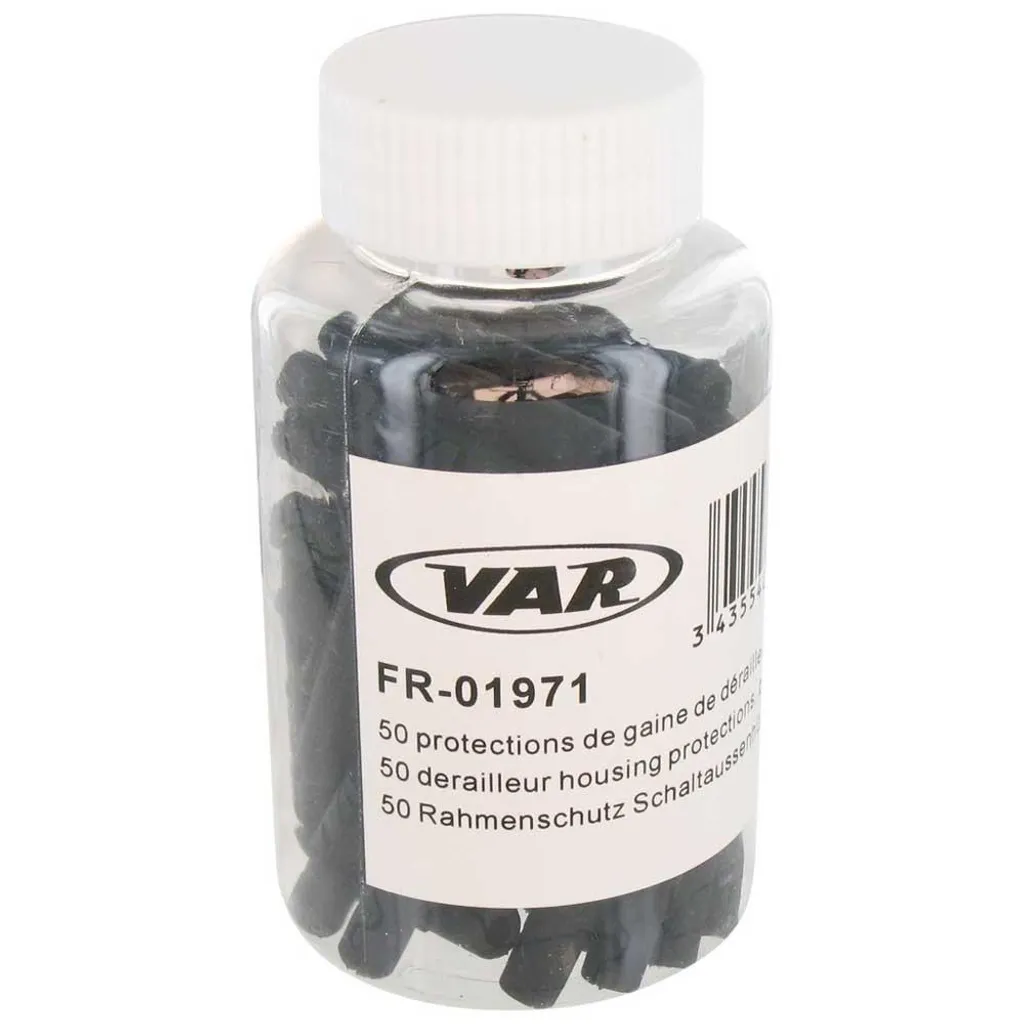 Lot de 50 protections de cadre noires Var 4 mm pour gaine dérailleur