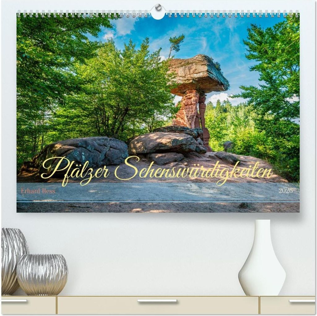 Pfälzer Sehenswürdigkeiten (hochwertiger Premium Wandkalender 2026 DIN A2 quer), Kunstdruck in Hochglanz