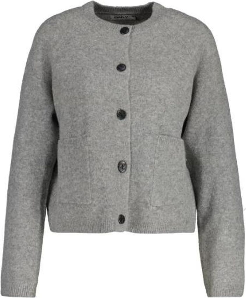 ONLY ONLPIEMONTE L/S CARDIGAN KNT NOOS Dark Grey Melange S