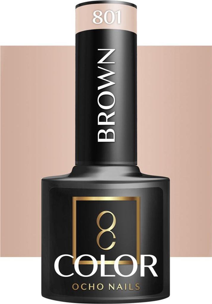 OCHO NAILS Hybrid-Nagellack braun 801 -5 g