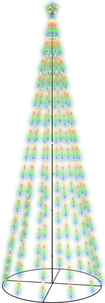 vidaXL LED-Weihnachtsbaum Kegelform Mehrfarbig 732 LEDs Produktbild 