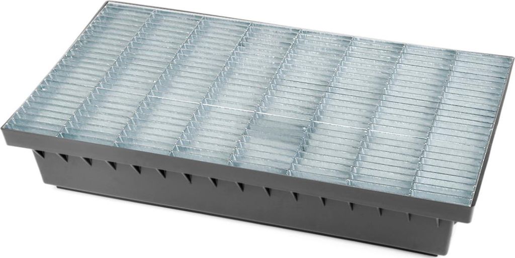 Paillasson grille galvanisée avec bac de récupération - Par Image du produit 