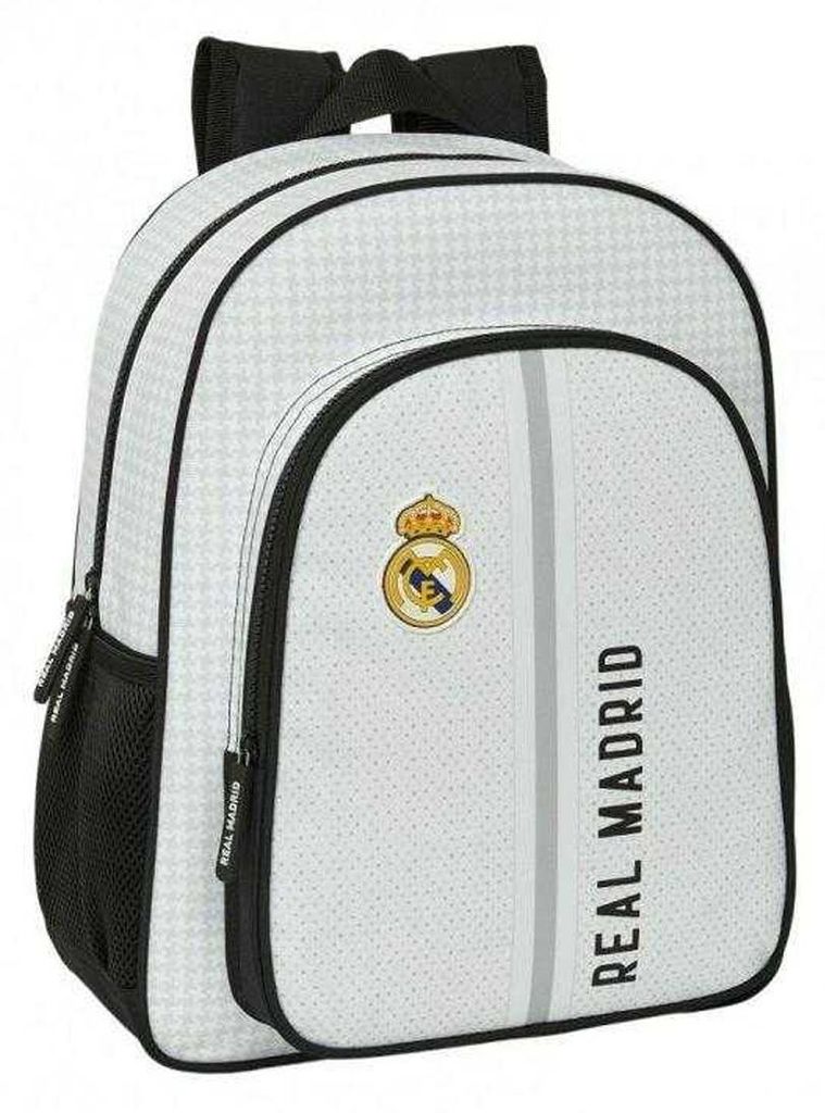 Real Madrid CF - Rucksack für Kinder , Wappen PP9910 (Einheitsgröße) (Weiß)
