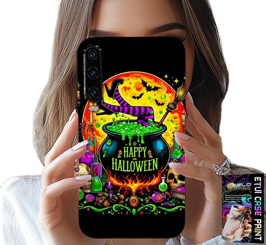 Custodia Per Huawei P30 - Calderone Della Strega Bacchetta Di Vetro Di Halloween