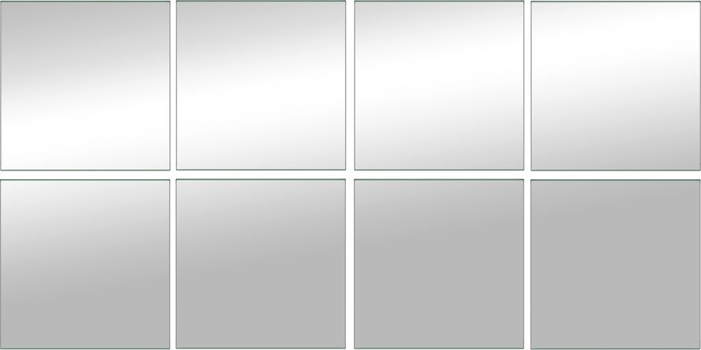 Spiegelfliesen - Glas - selbstklebend - 30 x 30 cm - 8er Produktbild 