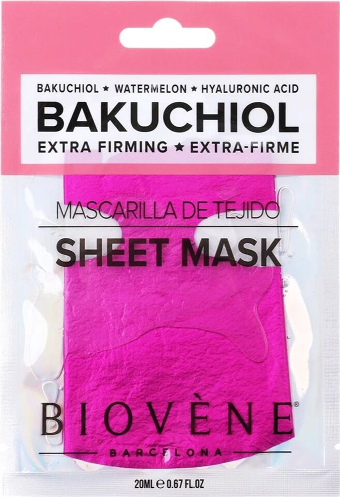 Biovene Maschera in fogli con bacchiolo e acido ialuronico, Immagine del prodotto 