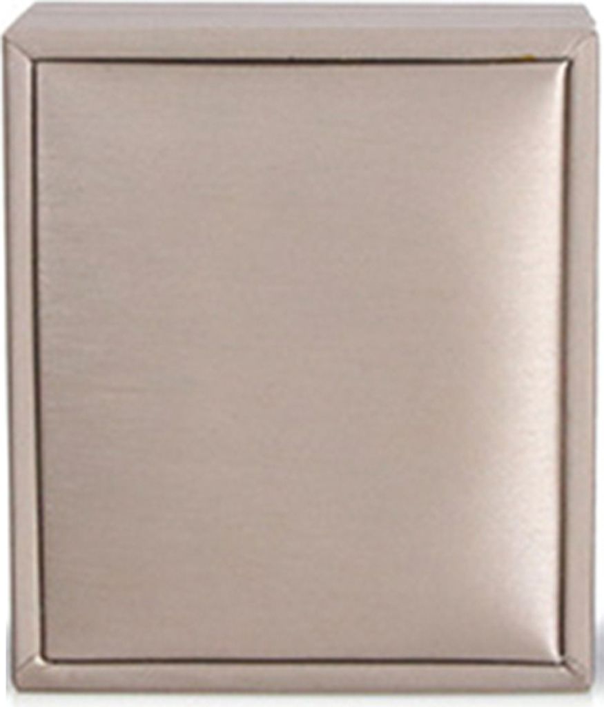 Kunstleder-LED-Licht-Anhänger-Ring-Armband-Schmuck-Display-Box-Aufbewahrungskoffer- Goldene Anhängerbox