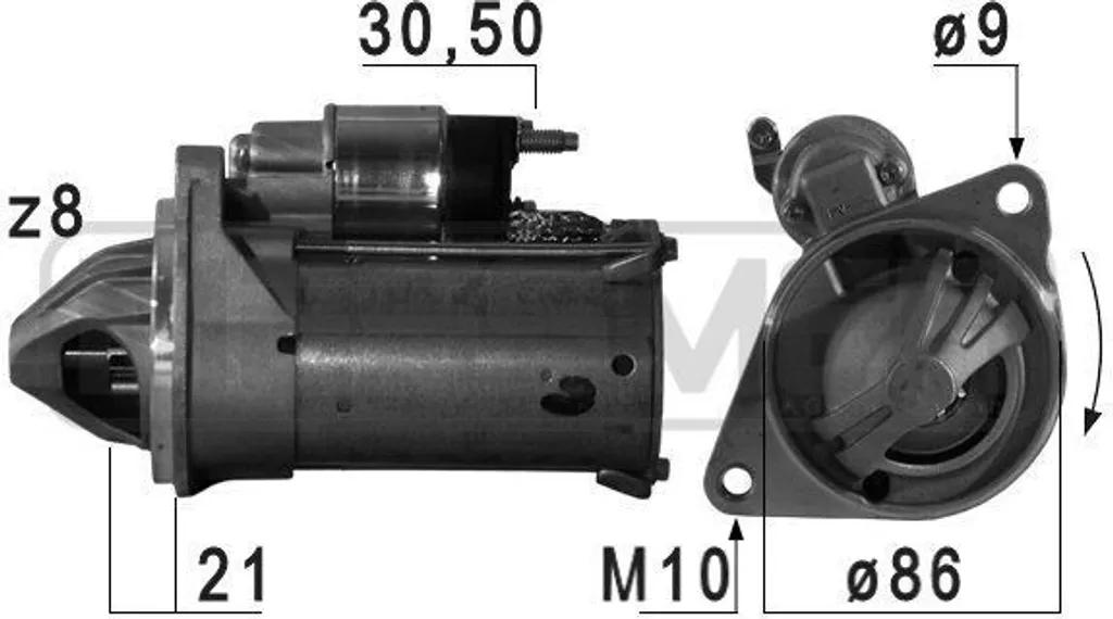 Démarreur haute performance ERA 220732 pour moteur Ford OE 1776538 12V