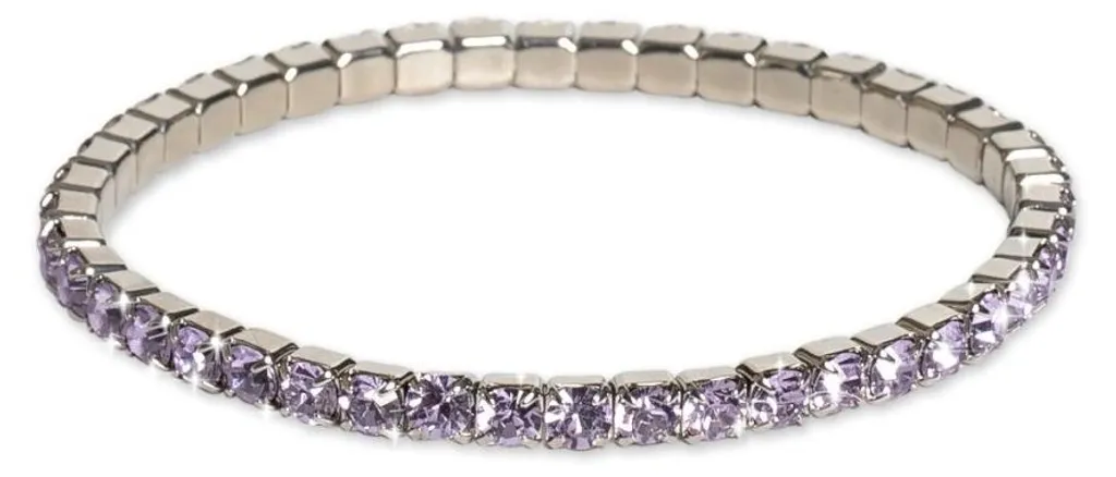 Bracelet Euphoria Cristaux Violets intenses et Monture Haute Qualité