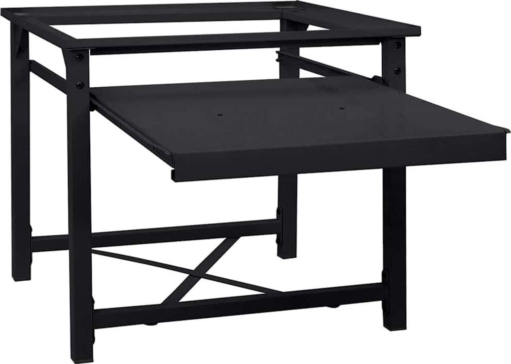 vidaXL Waschmaschinen-Podest Schwarz 60 x 56 x 52 cm Stahl