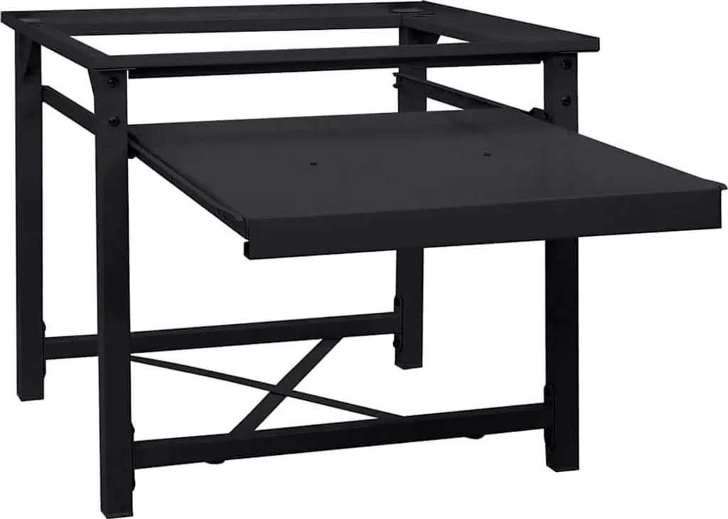 Plate-forme machine à laver vidaXL noire 60x56x52 cm en acier robuste