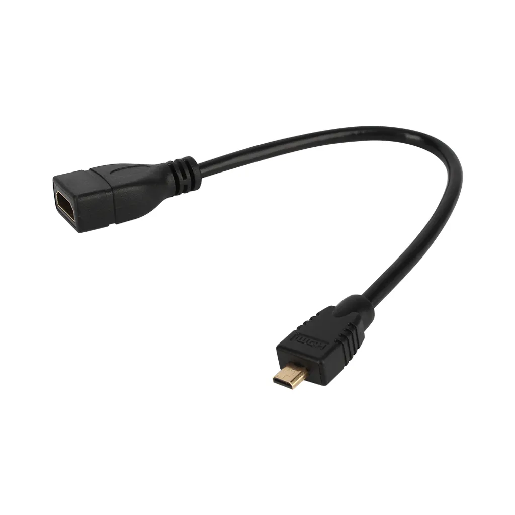 Adattatore micro HDMI maschio a HDMI femmina, convertitore micro HDMI maschio a HDMI femmina, cavo micro HDMI maschio a HDMI femmina, cavo micro HDMI maschio a HDMI femmina, cavo di prolunga HDMI, cavo di prolunga adattatore HDMI - 7