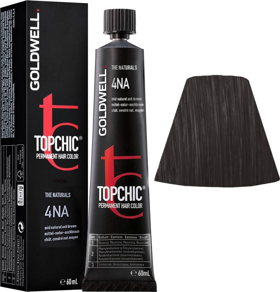 Goldwell Topchic Tube 4NA Medium Natural Ash Brown 60ml Immagine del prodotto 