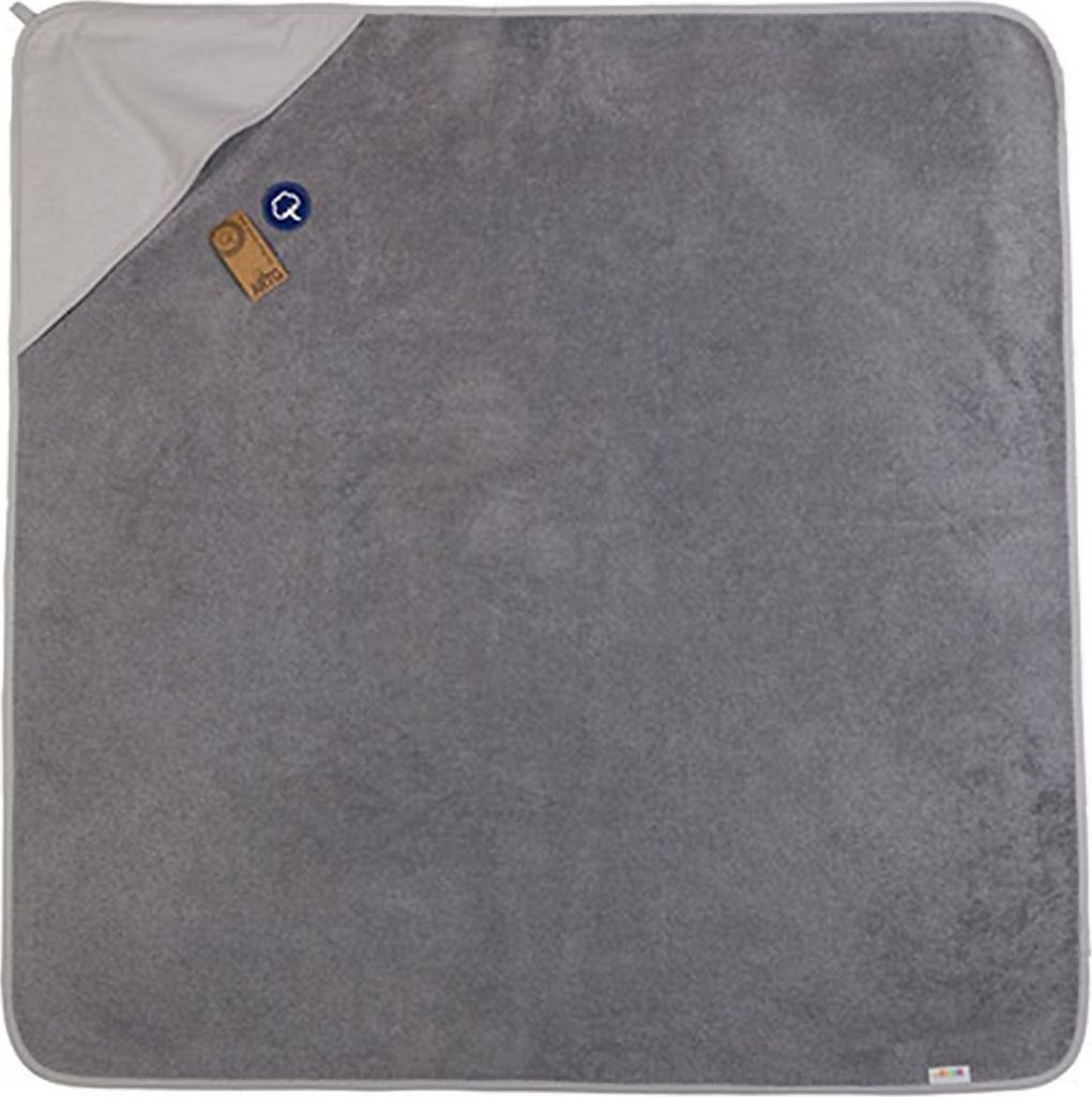 A&R 732.50 | PRINT-Me Baby Hooded Towel Kapuzenhandtuch - 100 x 100 cm - Farbe: Anthracite Grey/Light Grey - Größe: 100 x 100 cm