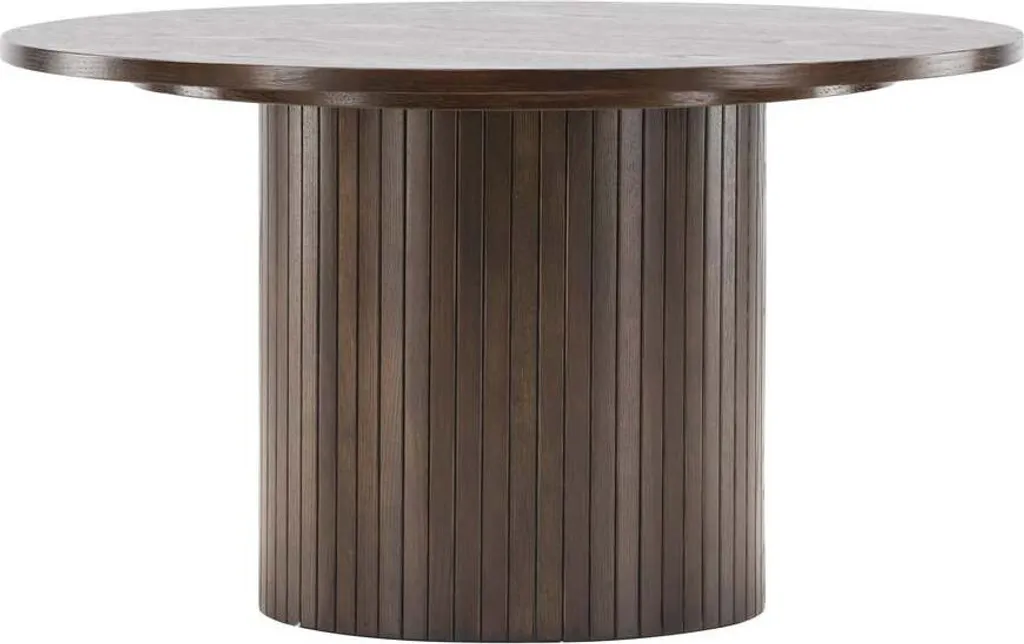 FURNLUX Bianca Table Basse Ronde 80cm Marron - Design Élégant et Robuste
