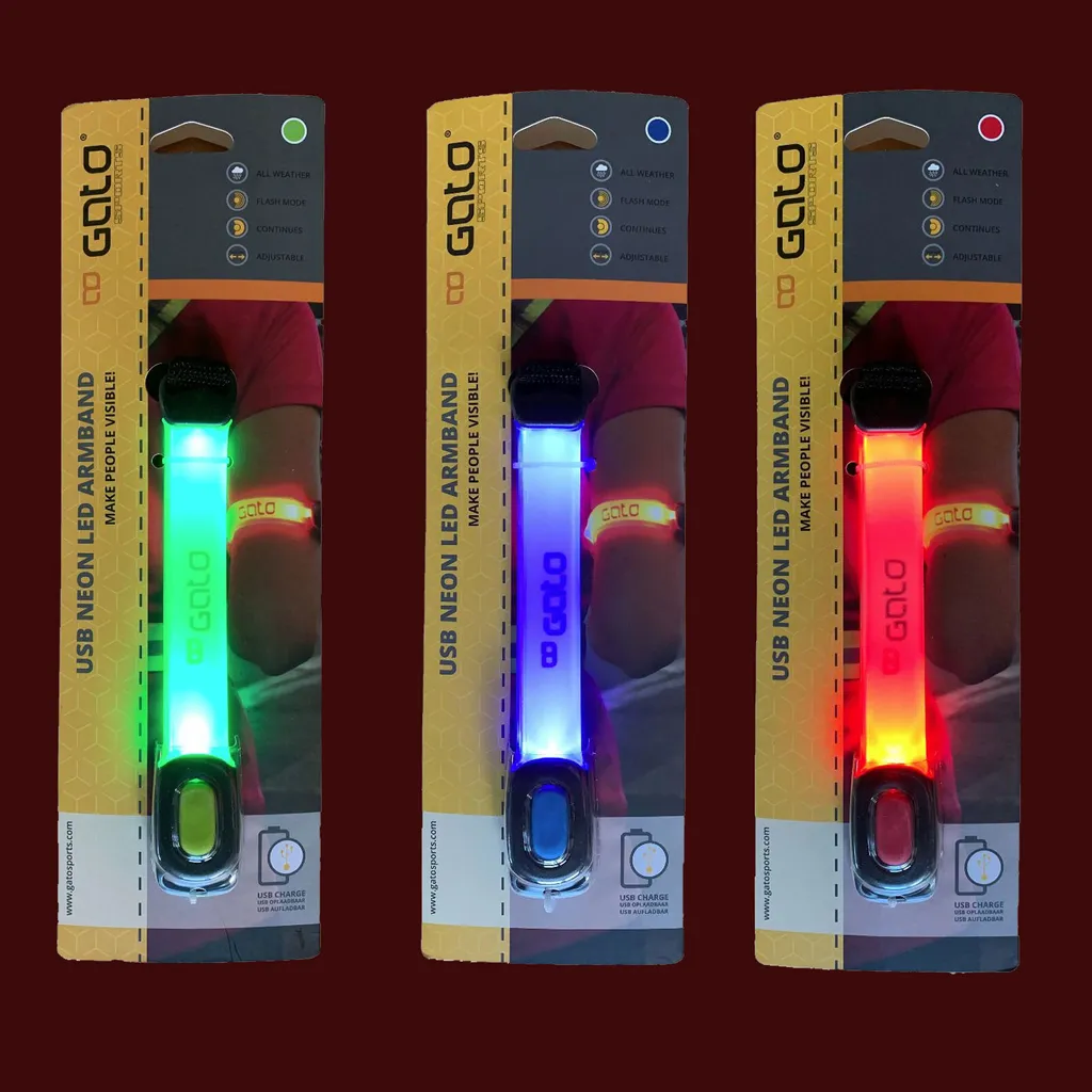 Gato Neon LED Arm Light USB Rosso Taglia unica