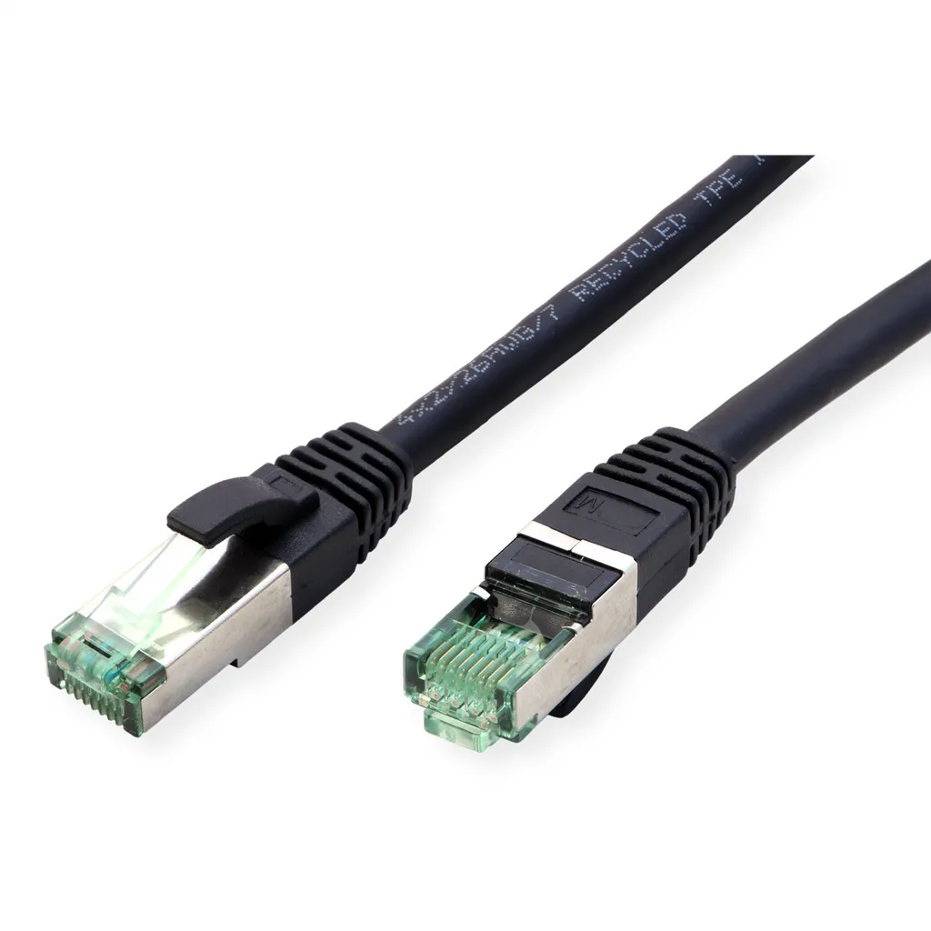 Cavo Rete Cat6A 7m ROLINE RM S/FTP | Performance 10G e Guaina TPE Nera - 3