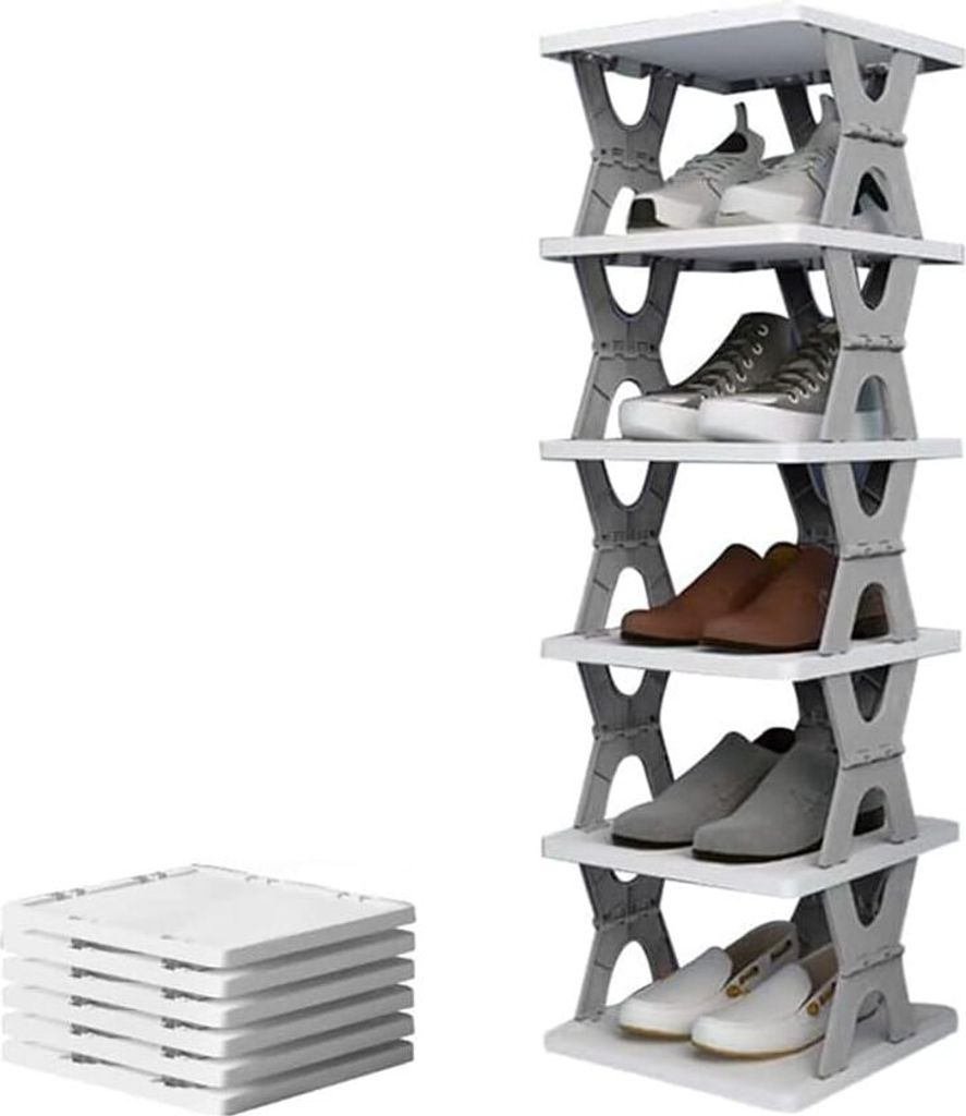 Faltbares Schuhregal, zusammenklappbares Schuhregal, Produktbild 