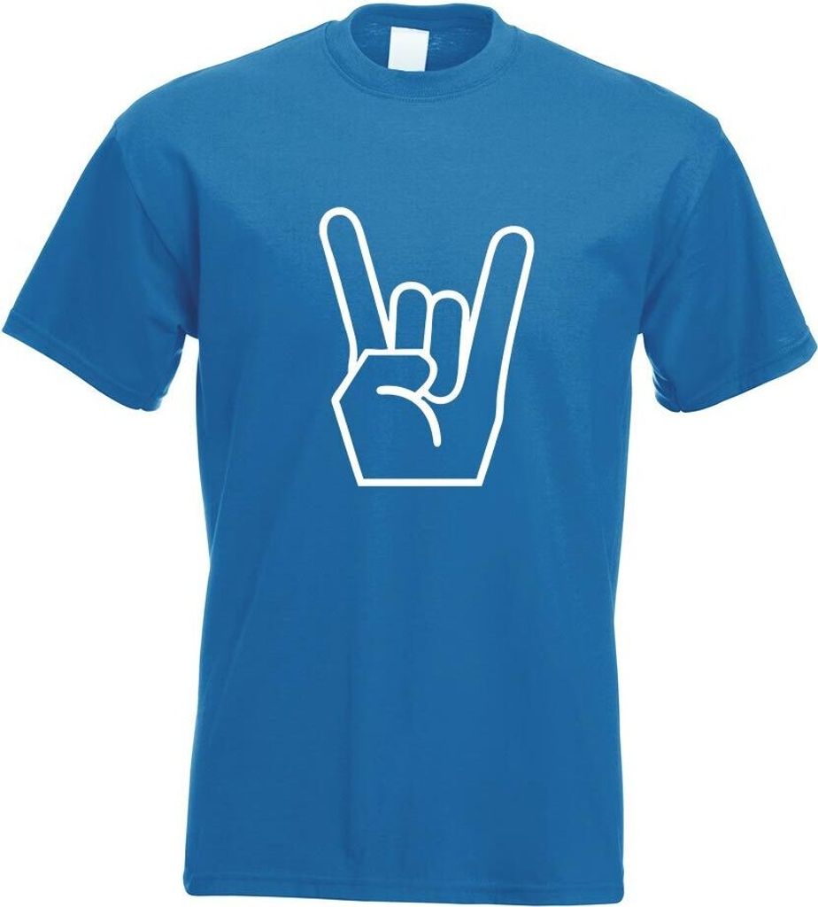 Kiwistar - T-Shirt - royal - Heavy Metal Motiv Bedruckt Funshirt Design Print - mit Motiv Bedruckt - Funshirt Design - Sport - Freizeit - Herren - S