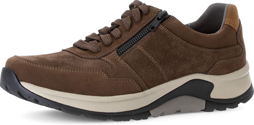 Gabor Rollingsoft Nubuk Herren sportlicher Schnürer in Braun, Größe 9.5