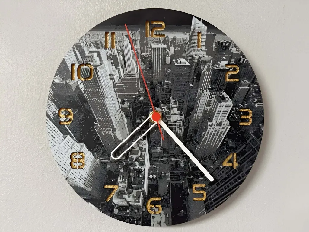 Décoration murale New York Edition Ø 245mm, l'horloge idéale pour bureau