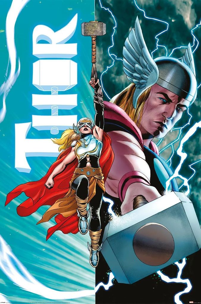 Poster Thor vs. Female Thor 61x91.5cm