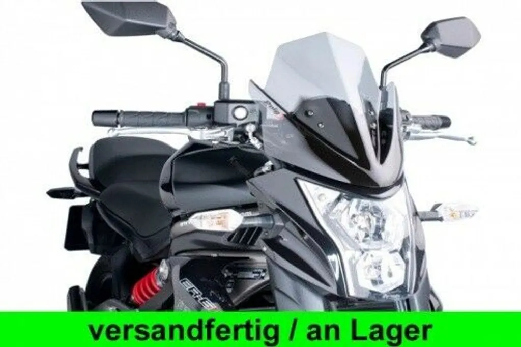 Écran PUIG Sport Nu Fumé pour Kawasaki ER-6N en Acrylique Haute Densité