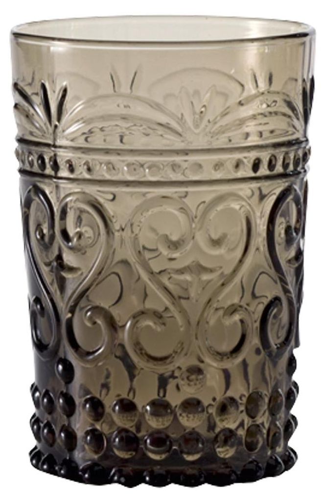 Zafferano Set 6 Tumbler Provenzale Grigio in Vetro Colorato Immagine del prodotto 
